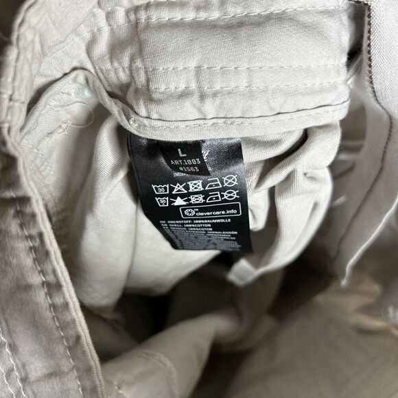 Bandit Pure Vintage Cargo Pants Trousers Button Fly Military Ivory Size L - Picture 8 of 8